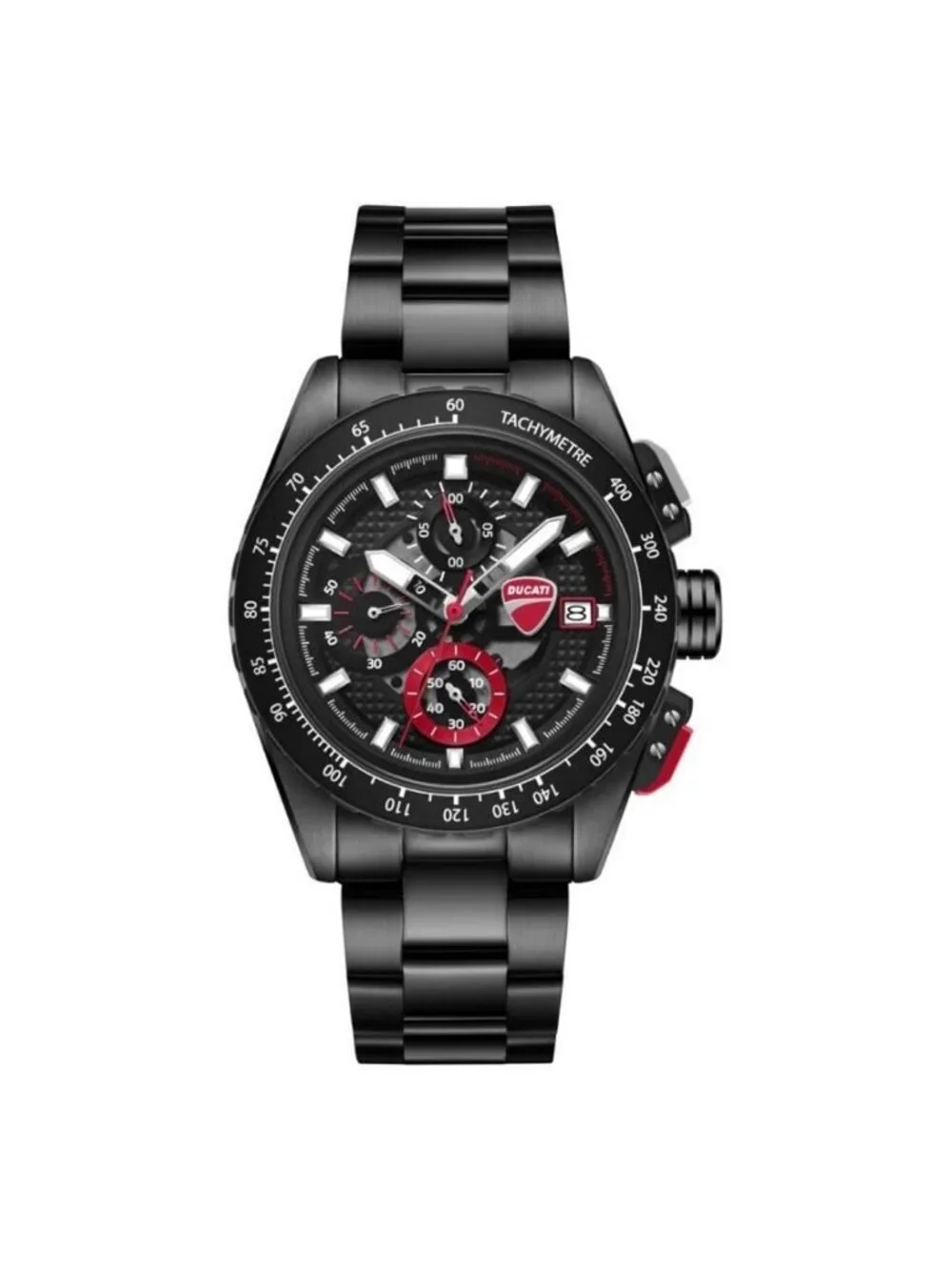 NWT Ducati Chronograph Quartz Black Dial Men's Watch